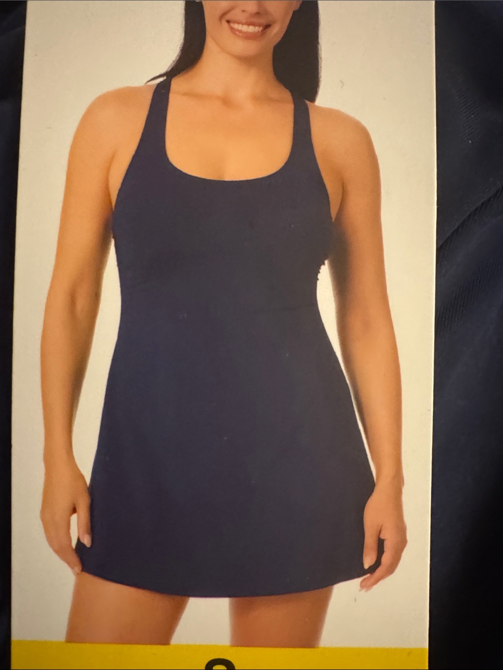 Land’s end Navy Blue Racerback Swim Dress